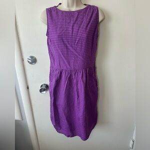 Marc New York Purple Striped Midi Dress